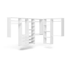 Maybe you would like to learn more about one of these? Easy Track Ph60 Wh L Shaped Walk In Closet Storage Wall Mounted Wardrobe Organizer Kit System With Shelves Drawers For Bedroom In White W Hardware Target