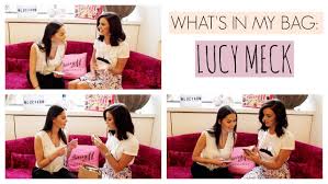 what s in my makeup bag with lucy meck