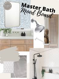 our master bath mood board chic with a