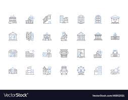 Line Icons Collection Garden Vector Image