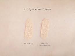 e l f eyeshadow primers review