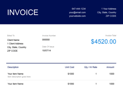 Invoice Template Create And Send Free Invoices Instantly