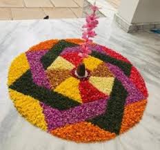 simple onam pookalam designs