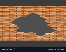 Hole 3d Isometric View Vector Image