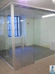Frameless Glass Wall Office Fronts