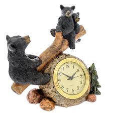 Black bear family cub keyholder rack hook. Black Bear Clocks For Home Decorative Clock Wildlife Decorations Home Clock Bears Home Decor Animal Clock Hunting Bear Wildlife Whimsical Clock