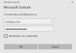 outlook continually prompts for