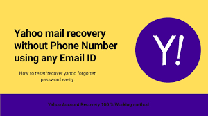 yahoo mail pword recovery without