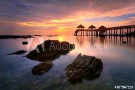Februari 26th 2015 | daftar sekolah menengah atas. Sunrise At Tanjung Balau Kota Tinggi Johor Malaysia Stock Photo Adobe Stock