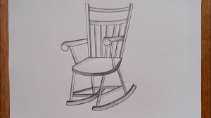 how to draw a rocking chair you