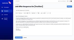 how to decline a job offer by email