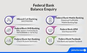 federal bank balance check by number