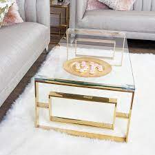 Clear Glass Lounge Coffee Table