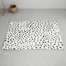 dalmatian spots black and white polka