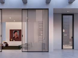 tempered glass sliding door delineo by