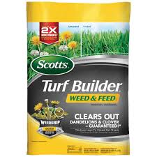 Scotts Turf Builder 15 Lb 5 000 Sq Ft Weed And Feed Lawn Fertilizer