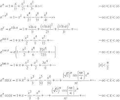 taylor series expansions of exponential