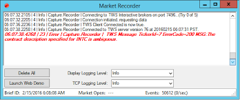 Market Recorder For Interactive Brokers Codeproject