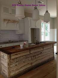 More details related to 10 diy cheap kitchen island ideas for low budget peoplesource and detail: Amazing Rustic Kitchen Island Diy Ideas Rustic Kitchen Island Rustic Kitchen Rustic Country Kitchens