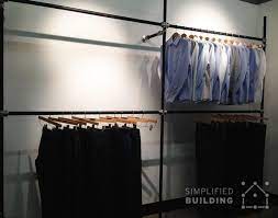 wall mounted clothing racks how to