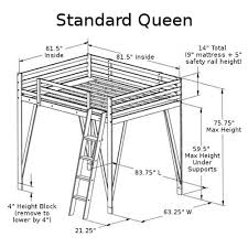 loft bed plans queen loft beds