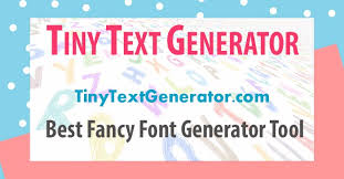 tiny text generator create tiny fonts