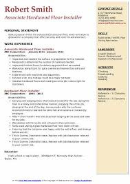 hardwood floor installer resume sles