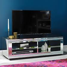 berkswell rectangular glass tv stand in