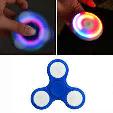 Light Up Color Flashing Led Fidget Spinner Tri Spinner Hand Spinner Finger Spinner Toy Stress Reducer For Anxiety And Stress Relief Blue Walmart Com Walmart Com