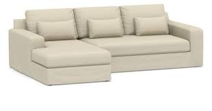 Square Arm Deep Seat Slipcovered Sofa