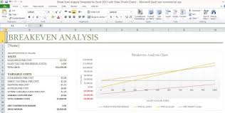 Break Even Analysis Calculator Excel Magdalene Project Org