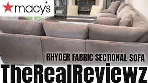 macys rhyder fabric sectional review