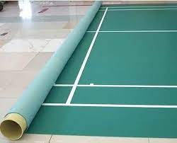 green pvc sports flooring packaging