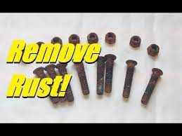 how to remove rust from nuts and bolts