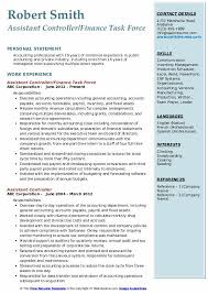 Assistant Controller Resume Samples Qwikresume