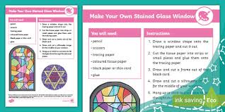 stained glass window craft instructions