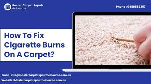 how to fix cigarette burn on a carpet