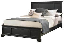 Bedford Black Wood Queen Bed