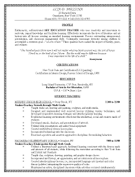 Teacher Resumes That Stand Out Elementary Teacher Resume Resume Example