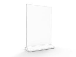 5 5x8 5 Acrylic Sign Holder Clear Table Tent T Shape Sign