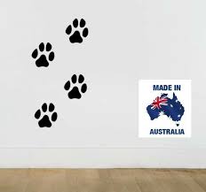 Paw Print Stickers Set Of 4 Indoor Or