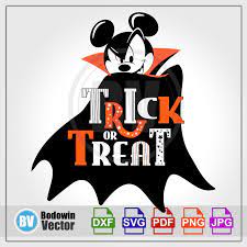 Mickey Mouse Halloween SVG / Instant Download / Digital Clipart