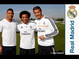 Real madrid 2014/2015 dragon third football shirt jersey adidas #7 ronaldo l. Ronaldo Nazario Da Lima Visits Real Madrid City Youtube