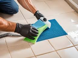 remove carpet glue from tiles