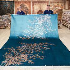 chinese art decor handmade carpet silk
