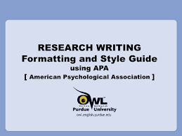 Research Writing Apa References Style