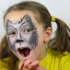 wolf face paint guide snazaroo na