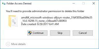 This error leaves many bewildered since they are the administrators of the pc because it is, usually, their home machine. Windows 10 Home Getting Trustedinstaller Permission To Microsoft Community