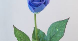 Red, blue and yellow, below are their locations. Real Touch Rose Bud Blue Artificial Flowers