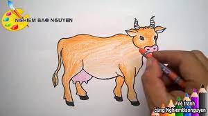 Vẽ con bò/How to Draw Cows - YouTube